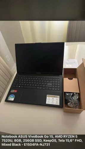 Notebook ASUS vivobook 15 Go