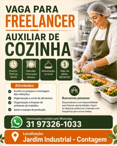 Auxiliar de cozinha
