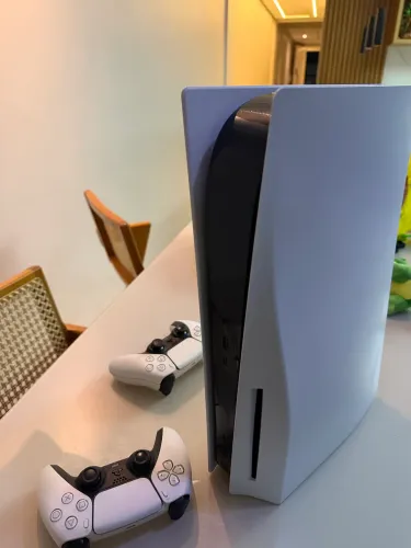 Play station 5 825gb Branco 2 controles original