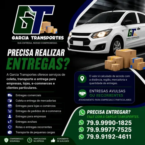 Garcia Transportes | Entregas para Empresas, Lojas e E-commerce