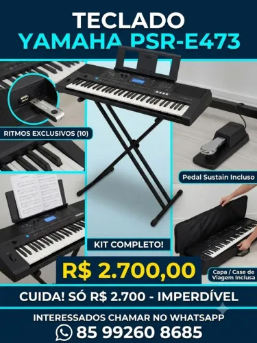 Vendo teclado Yamaha psr e 473