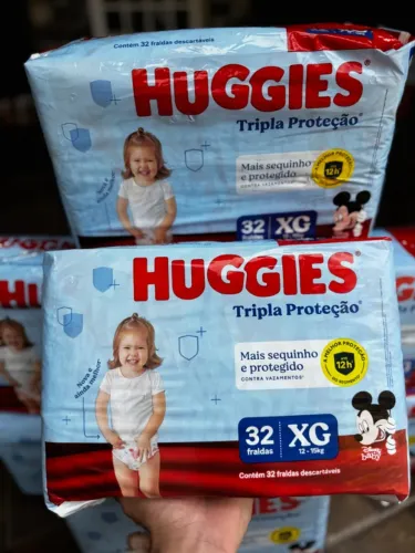 10 Pacotes de Fralda Huggies Tripla Proteção XG