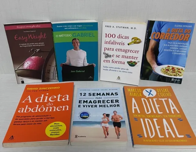 kit 7 livros saúde, dieta e bem-estar