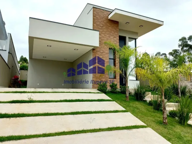 Alugue agora esta casa moderna em condomínio no bairro Ibi Aram 2 em Itupeva-SP!