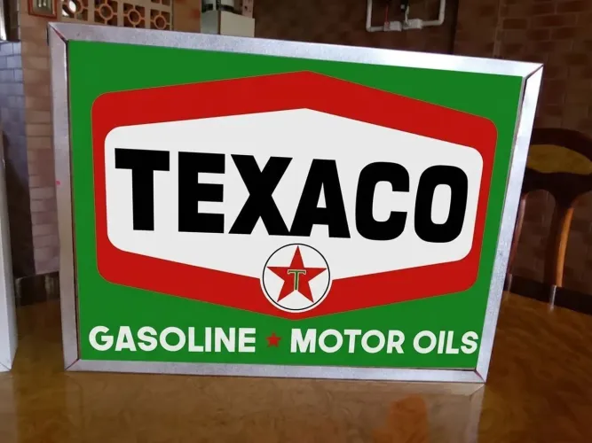 Placa luminosa Posto Texaco