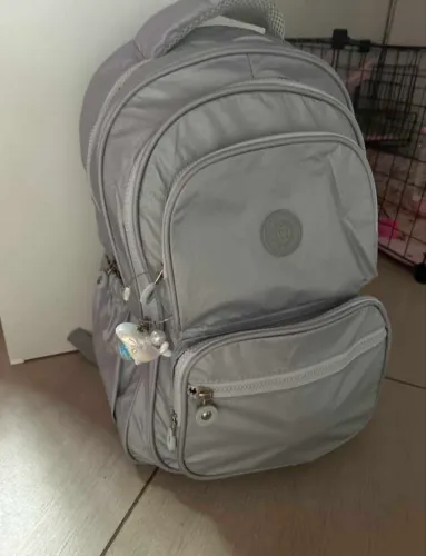 Mochila Cinza Metalizada