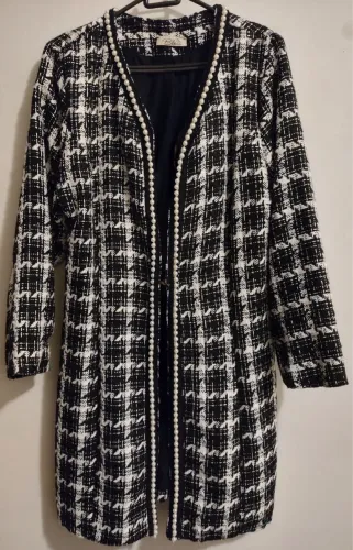 Casaco Feminino Tweed Inverno