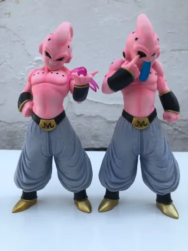 ACTION FIGURE - DRAGON BALL , 2 MAJIN BOO APROXIMADAMENTE 20CM