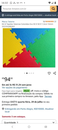 Tatame colorido