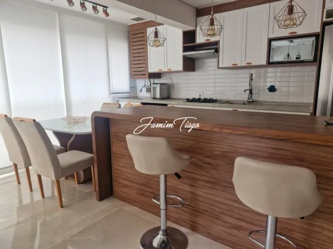 Apartamento com 1 dormitório para alugar, 56 m² por R$ 5.725,00/mês - Edifício Acqua Park