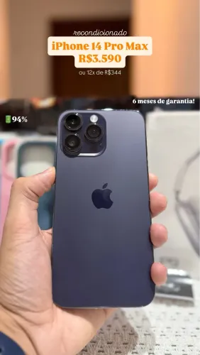 iPhone 14 Pro Max 128GB + Brindes + Garantia