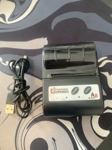 Impressora térmica portátil Leopardo A8 Black
