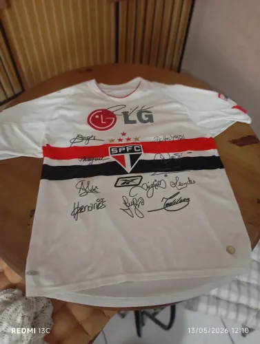 CAMISA Retro São Paulo 2008 autografada 