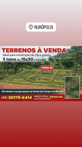 Terreno a venda 1350 m²