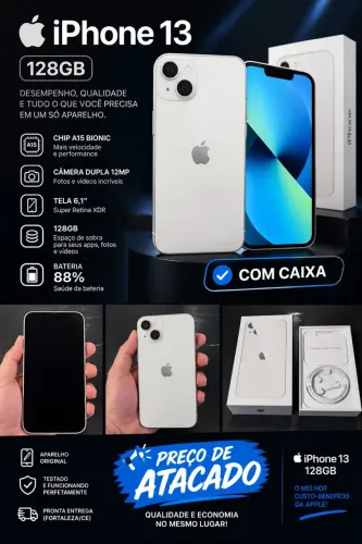 Iphone 13 128gb com caixa