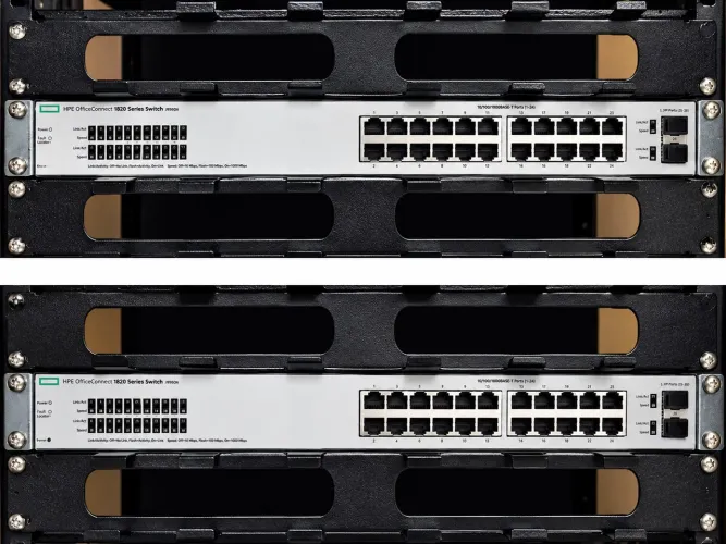Switch 24 portas RJ-45 10/100/1000 Mpbs