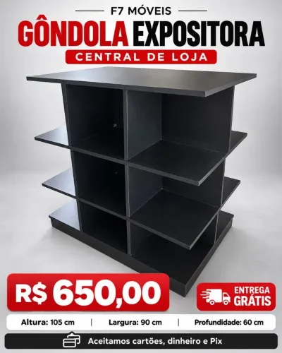 GÔNDOLA LOJA MDF NOVO