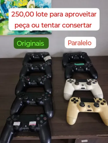 Controle PS4 para aproveitar peça 