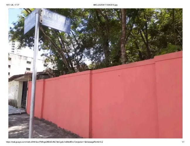 TERRENO PARA ALUGAR 625 MQ RS.1300/MES ENG.LUCIANO CAVALCANTE FORTALEZA