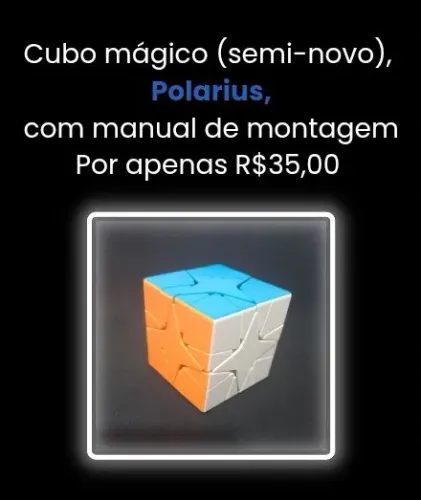 Cubo Mágico Polarius com manual de instrução