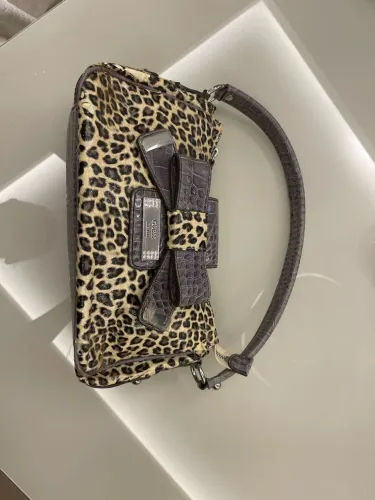 Bolsa Vintage Guess Estampa de Leopardo (Y2K) - Nova / Para Restauro (Descascando)