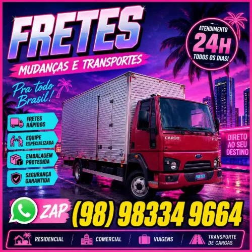 Frete com Caminhão Baú Equipado | Serviço Confiável - Fretes