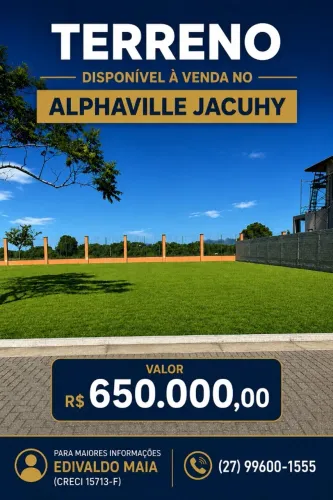 Terreno Residencial à venda, 576 m² por R$ 650.000 - Alphaville Jacuhy
