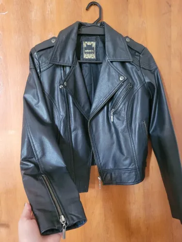 Jaqueta de Couro Colcci PM Original - Preta | Estilo Biker