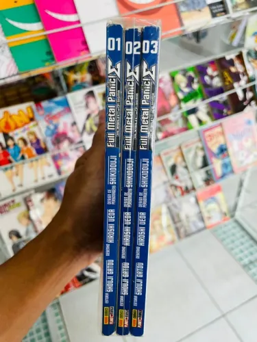 Mangá Full Metal Panic! Volumes 1, 2 e 3 - Coleção Completa Arco Inicial