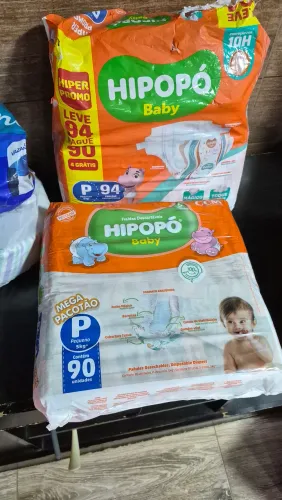 Fraldas Hipopó Baby (Tam P)
