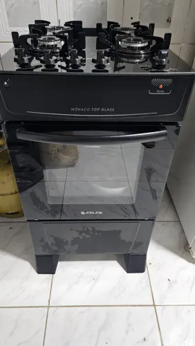 Fogão atlas mesa de vidro