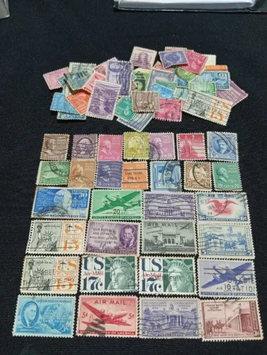 Vendo selos antigos americanos