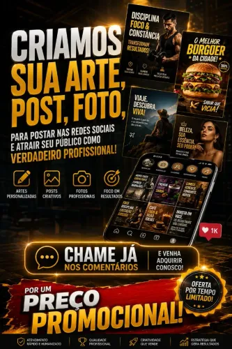 CRIAMOS SUA ARTE PROFISSIONAL