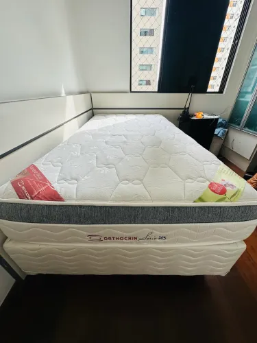 Cama box solteiro king com BICAMA - ORTHOCRIN