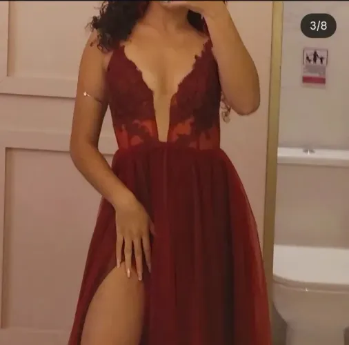 Vestido de Formatura Vinho