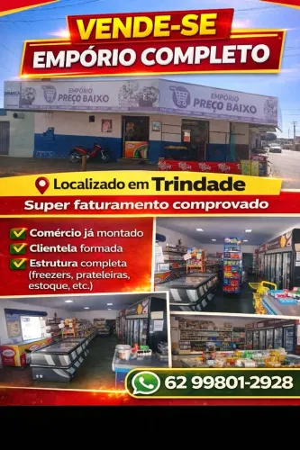 Vendo Empório com ótimo faturamento em trindade