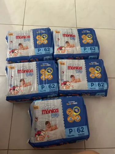 Fralda P turma da Mônica