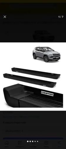 Estribo jeep compass 2016 a 2022 preto
