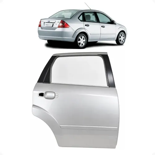 Porta Traseira Direita Ford Fiesta 1.5 2005 2006 Detalhe