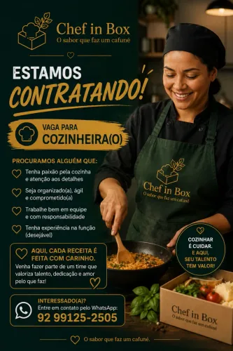 VAGA COZINHEIRO(A)