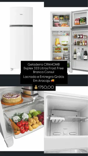 Geladeira Cônsul 333L - LACRADA