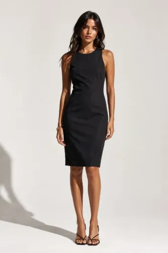 vestido zara basic preto m