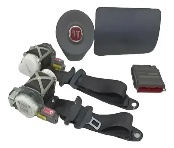 Kit Bolsa Tabelier Grand Siena 2012 A 2016 ~2 Cx037 Cinza-escuro