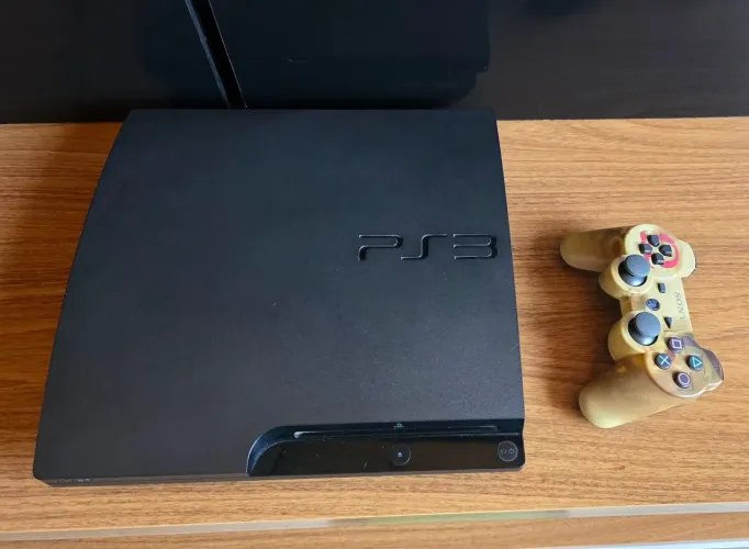 PS3 slim desbloqueado com mais 7 jogos 