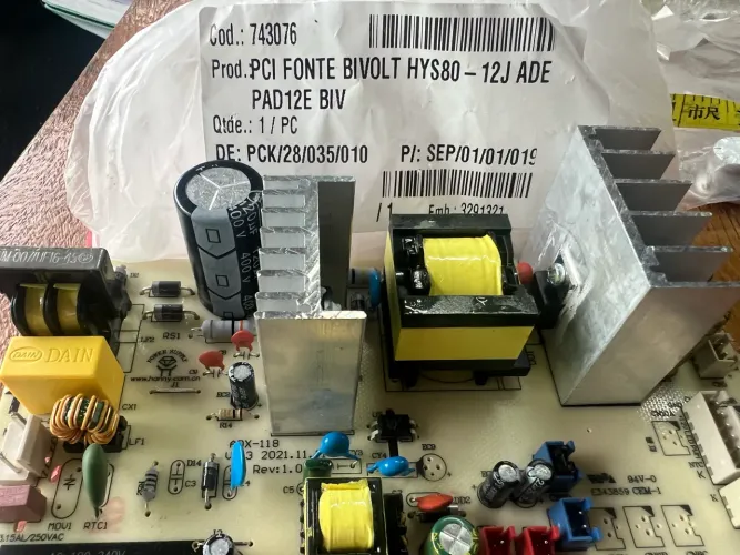 PCI Fonte Bivolt HYS80-12J