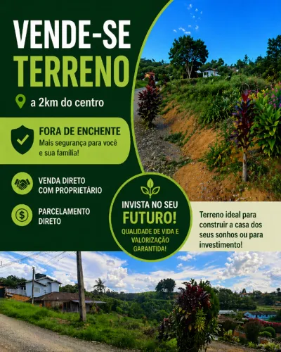 TERRENO FORA DE ENCHENTE