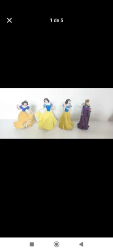 Bonecas Branca de Neve e Rainha Má 4 bonecas conforme foto
