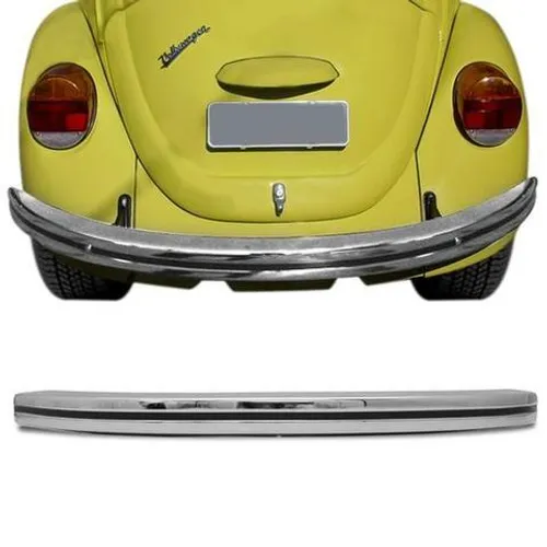 Parachoque Trasseiro Fusca Collection Cromo forte