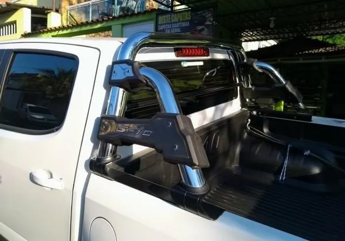 Santo Antonio Cromado P/ ST-R S-10 Hilux Triton Amarok Ranger etc -