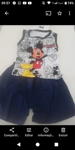 Super promoção conjunto infantil em algodão veste até 2 anos 